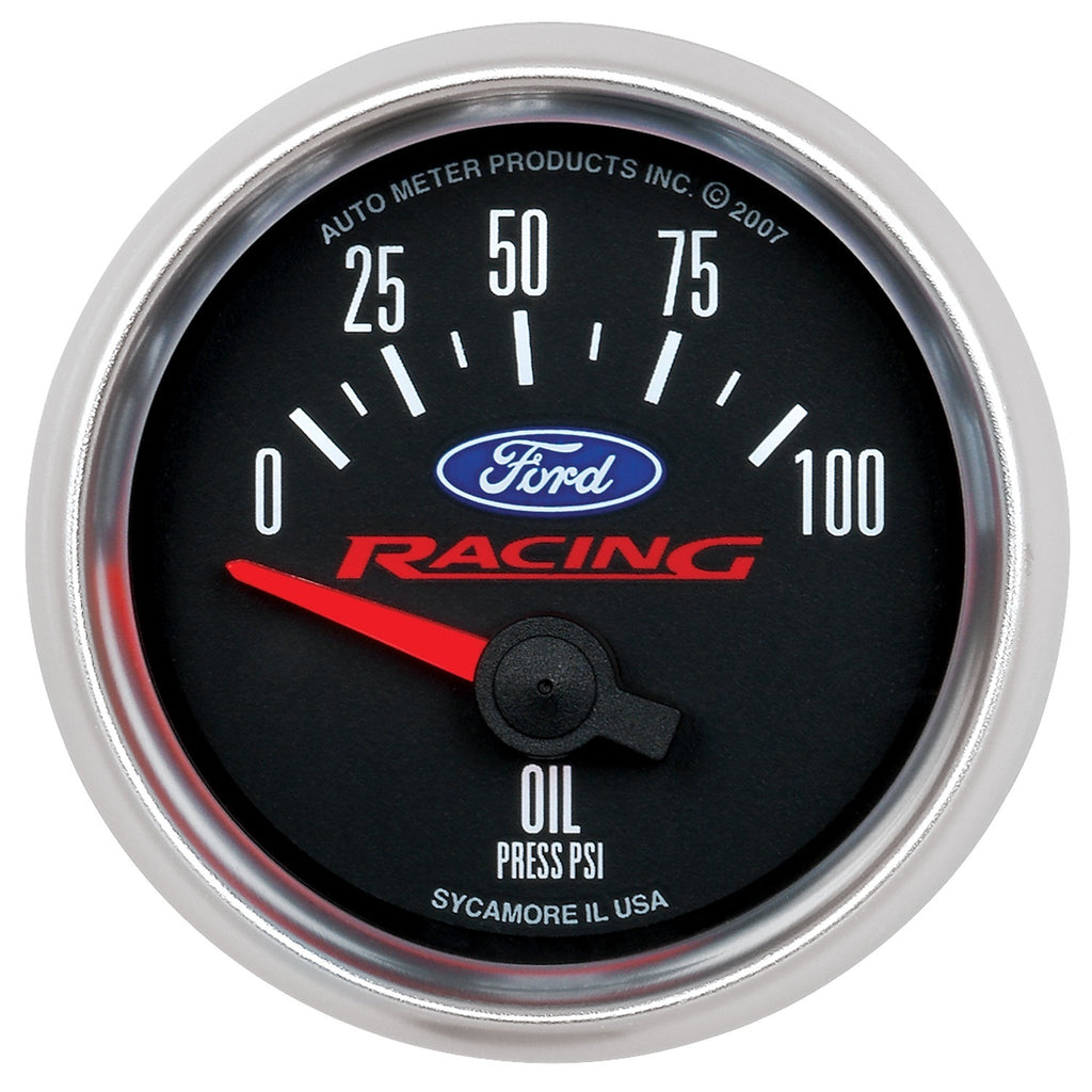 2-1/16 in. OIL PRESSURE 0-100 PSI FORD RACING