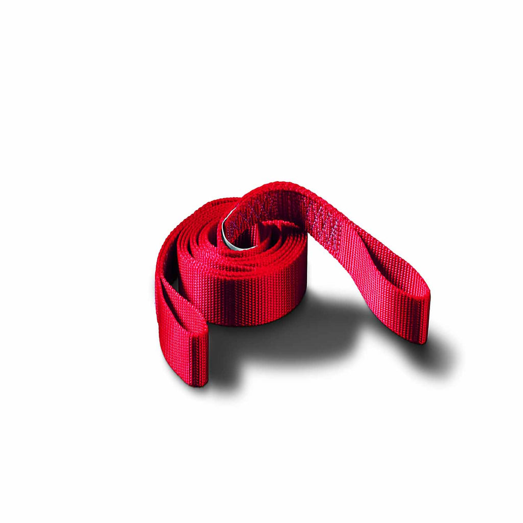 1 Inch Width x 8 Foot Length; 2000 Pound Breaking Strength; Red; Nylon Webbing