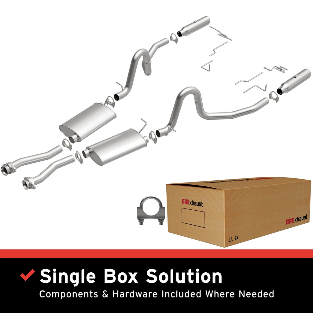 BRExhaust 1994-1998 Ford Mustang Direct-Fit Replacement Exhaust System