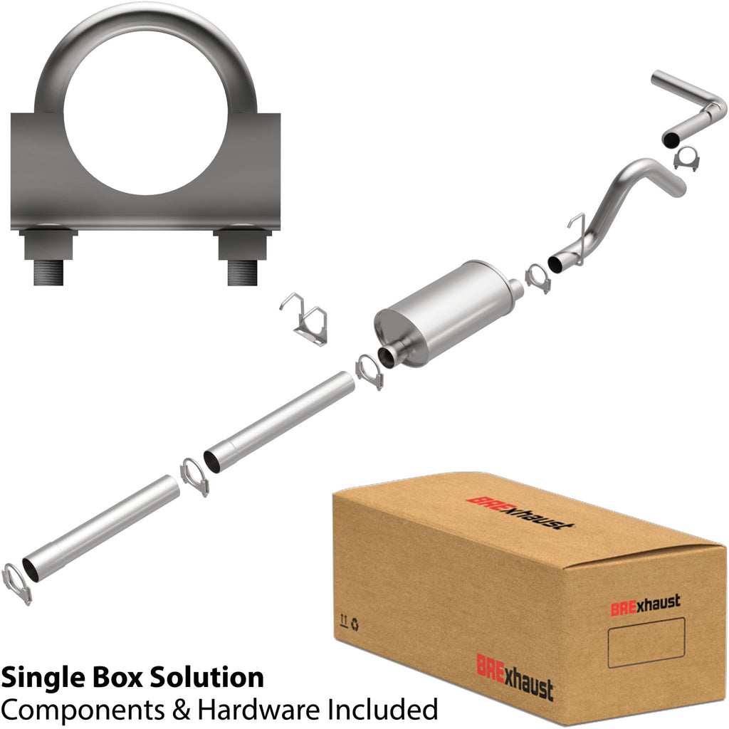 BRExhaust 1992-1993 Dodge Dakota Direct-Fit Replacement Exhaust System