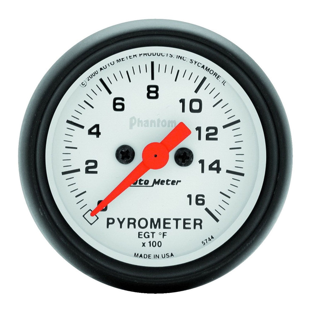 2-1/16 in. PYROMETER 0-1600 Fahrenheit PHANTOM