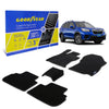 Goodyear Custom Fit Car Floor Liners for Subaru Forester 2019-2021 Black/Black 5 Pc. Set All-Weather Diamond Shape Liner Traps Dirt Liquid Precision Interior Coverage - GY004039