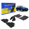 Goodyear Custom Fit Car Floor Liners for Audi Q5 2018-2021 Black/Black 5 Pc. Set All-Weather Diamond Shape Liner Traps Dirt Liquid Rain and Dust Precision Interior Coverage - GY004147