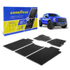 Goodyear Custom Fit Car Floor Liners for Ford F-150 2015-2021 SuperCrew Black/Black 5 Pc. Set All-Weather Diamond Shape Liner Traps Dirt Liquid Precision Interior Coverage - GY004201