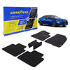 Goodyear Custom Fit Car Floor Liners for Honda Accord 2018-2021 Black/Black 5 Pc. Set All-Weather Diamond Shape Liner Traps Dirt Liquid Precision Interior Coverage - GY004216