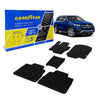 Goodyear Custom Fit Car Floor Liners for Mercedes GLE-Class 2020-2021 Black/Black 5 Pc. Set All-Weather Diamond Shape Liner Traps Dirt Liquid Precision Interior Coverage - GY004231