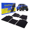 Goodyear Custom Fit Car Floor Liners for Ford F-150 2015-2021 SuperCab Black/Black 5 Pc. Set All-Weather Diamond Shape Liner Traps Dirt Liquid Precision Interior Coverage - GY004303