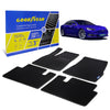 Goodyear Custom Fit Car Floor Liners for Tesla Model S 2014-2020 Black/Black 4 Pc. Set All-Weather Diamond Shape Liner Traps Dirt Liquid Precision Interior Coverage - GY004309