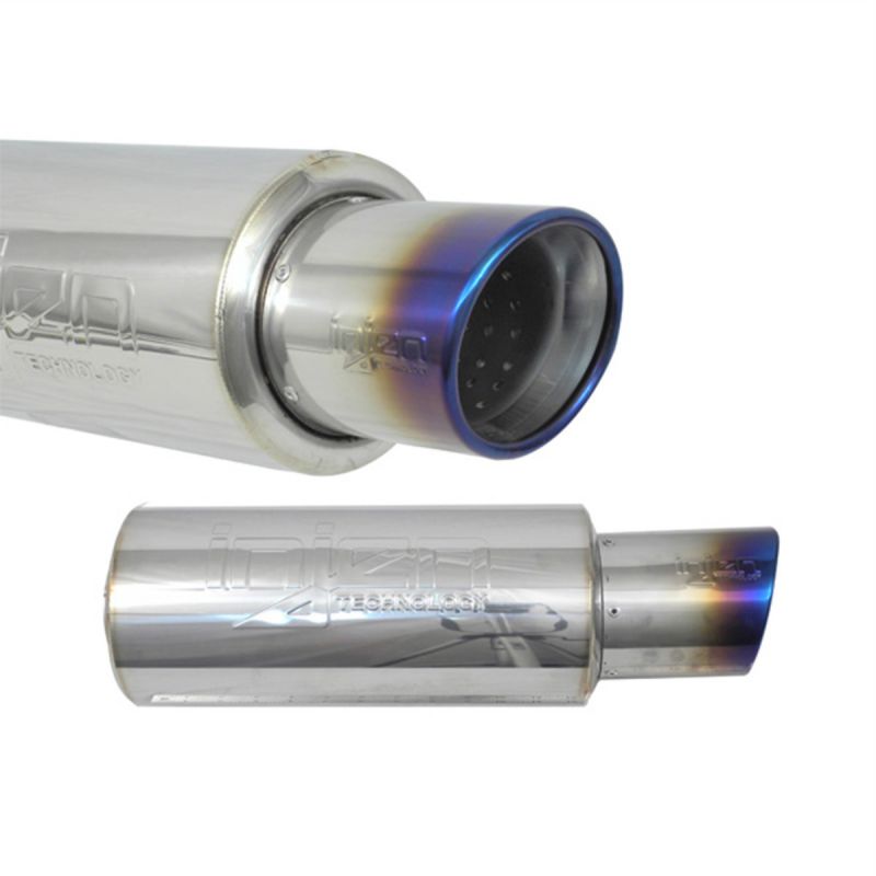 Injen 60MM Universal Muffler with Titanium Burnt Tip