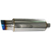 Injen 60MM Universal Muffler with Titanium Burnt Tip