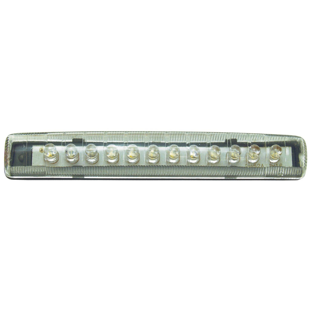 12 Diode Single Row LED Light, Clear/Blue