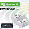 Aztech 26A CF226A Toner Cartridge 2 Pack Compatible Replacement for HP 26A CF226A 26X CF226X Pro M402Dn M402N M402Dw Pro MFP M426Fdw M426Fdn M426Dw Series Printer Ink High Yield (Black 2-Pack)