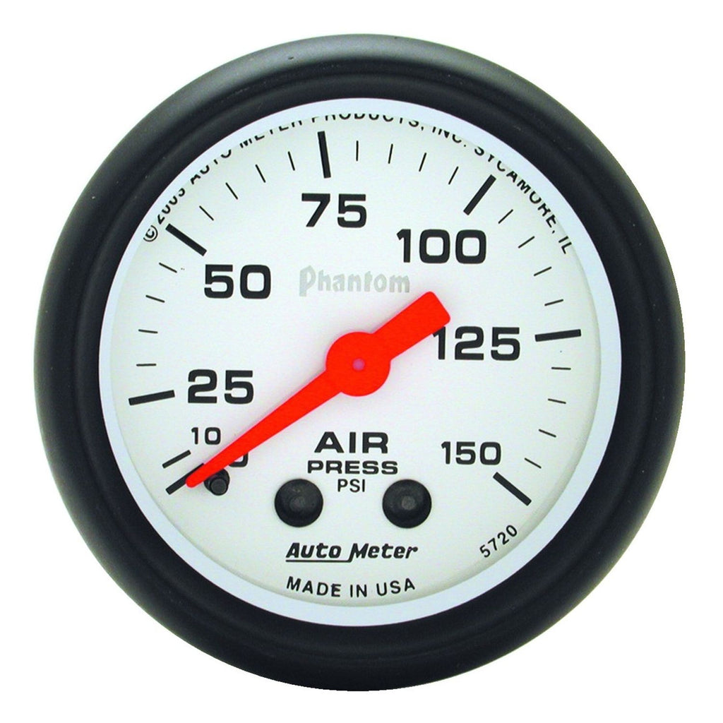 2-1/16 in. AIR PRESSURE 0-150 PSI PHANTOM