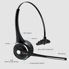 Trucker Bluetooth  Headset with Microphone, Wireless Cell Phone Headset with Noise Canceling Mic Charging Base Mute Function for Home Office Call Center Skype