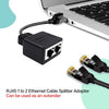 Ethernet Splitter, 1 Male to 2 Female Network Adapter RJ45 LAN Ethernet Socket Connector Adapter Suitable Super Cat5/Cat5E/Cat6 LAN Ethernet Cable Splitter