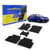 Goodyear Custom Fit Car Floor Liners for Honda Accord 2013-2017 Sedan Black/Black 5 Pc. Set All-Weather Diamond Shape Liner Traps Dirt Liquid Rain and Dust Precision Interior Coverage - GY004384v