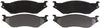 PGD777M Professional Grade Semi-Metallic Disc Brake Pad Set