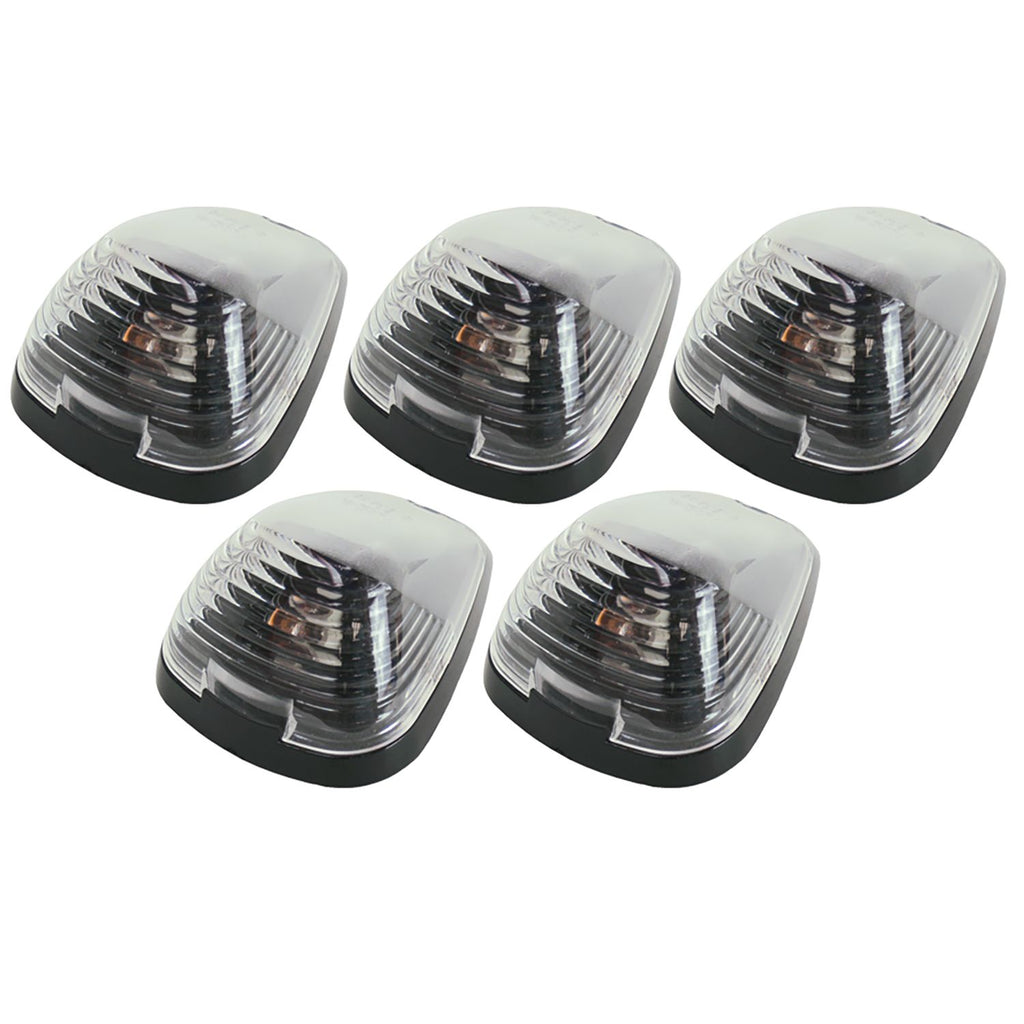 LED Clear Hi-5 Cab Roof Light Kit, 99-16 Ford Style