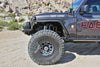 Fabtech JEEP JL/JT TUBE FENDERS FR STL PWDRCOAT BLK TEXTURE